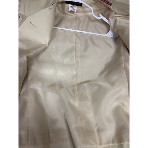 NWT Harve Benard khaki cream button blazer jacket cotton pockets 8 - Picture 5 of 9